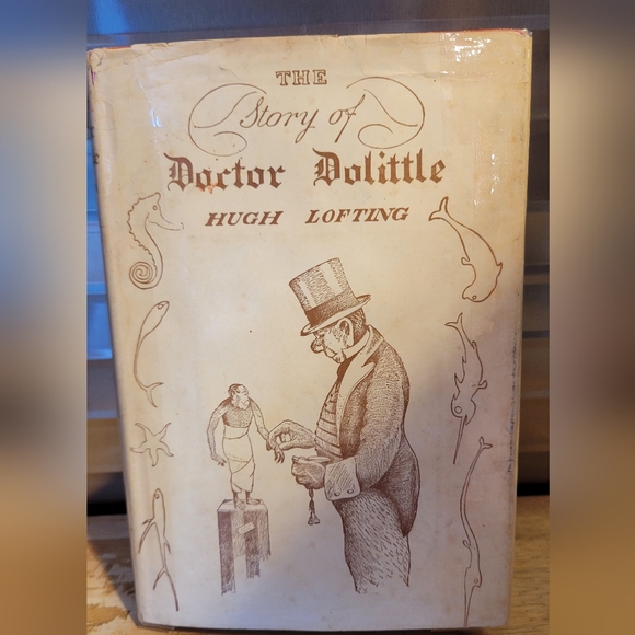 The Story of Doctor Dolittle by Hugh Lofting 54th Printing HCDJ - Picture 1 of 11
